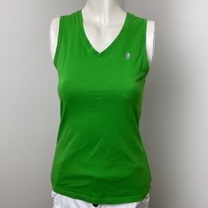 US Polo Assn Green Sleeveless Tank Top Sz S